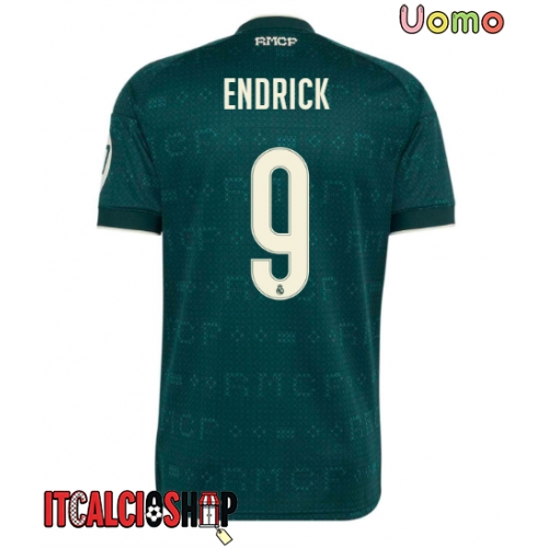 Real Madrid Endrick #9 Seconda Maglia 2026-27 Manica Corta